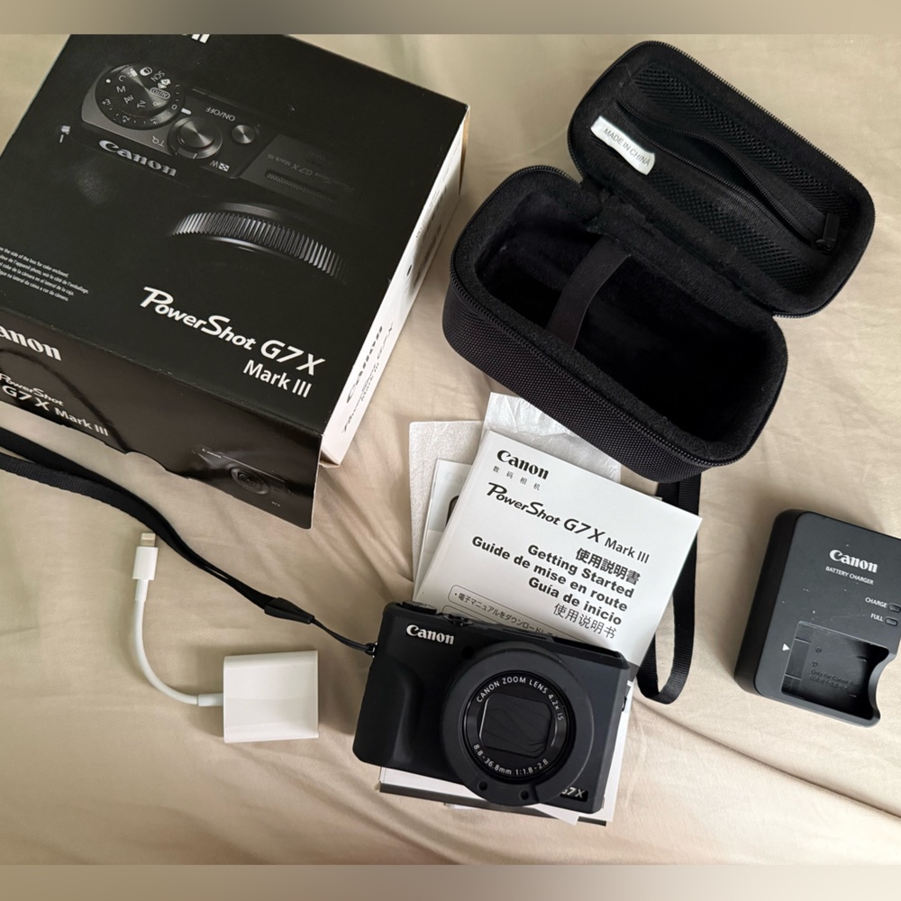 Canon PowerShot G7 X Mark III Black Digital Camera